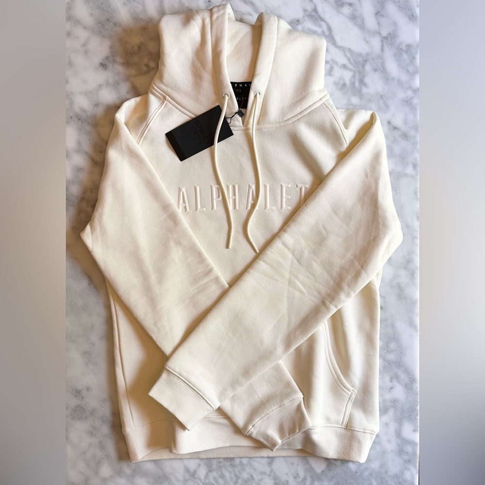 Alphalete Cream Hooded Sweatshirt